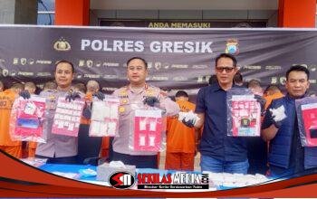 14 Kasus Narkoba Dibongkar, Polres Gresik Amankan 17 Tersangka dan Barang Bukti Senilai Rp130,5 Juta