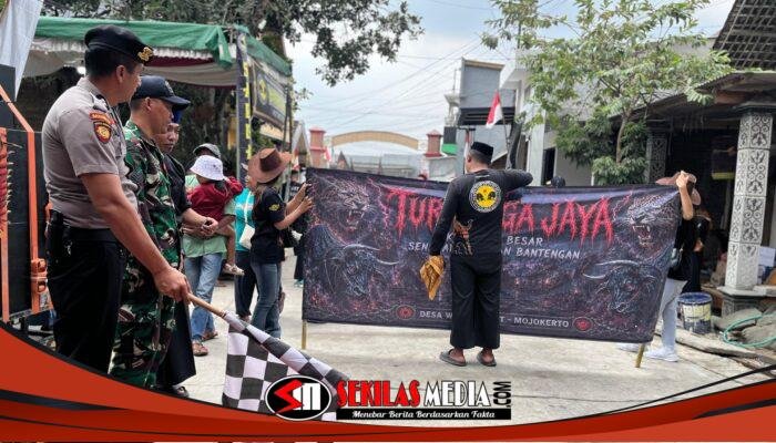 Bantengan HUT RI di Pacet Dikawal Polisi, Pertunjukan Rakyat Berlangsung Aman