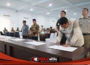 Wakil Bupati Asahan Ikuti Penandatanganan Daring Percepatan Pendaftaran Tanah Wakaf Sumut
