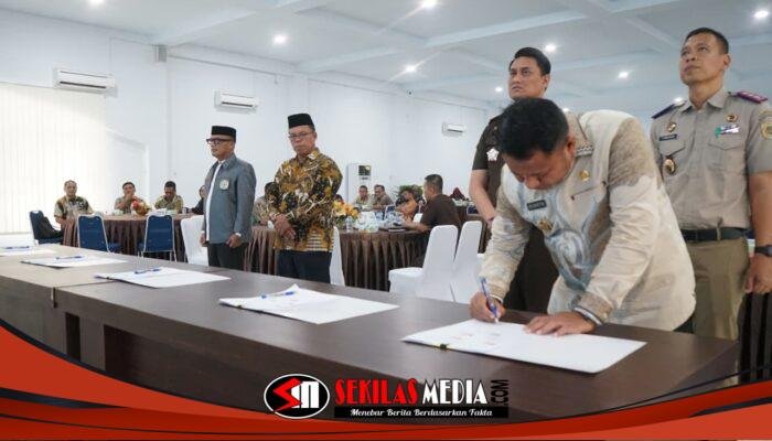 Wakil Bupati Asahan Ikuti Penandatanganan Daring Percepatan Pendaftaran Tanah Wakaf Sumut