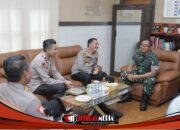 Kapolres Blitar Silaturahmi Ke Kodim 0808 Blitar Perkuat Sinergi TNI Polri dalam Menjaga Harkamtibmas