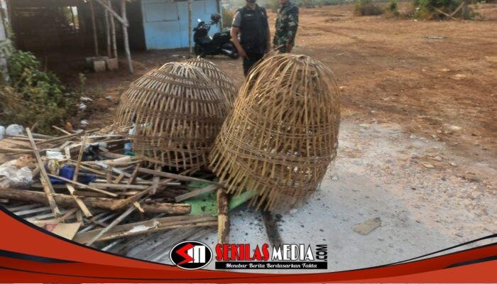 Diduga Jadi Arena Sabung Ayam, Bangunan Kosong di Sidayu Ditertibkan Polisi