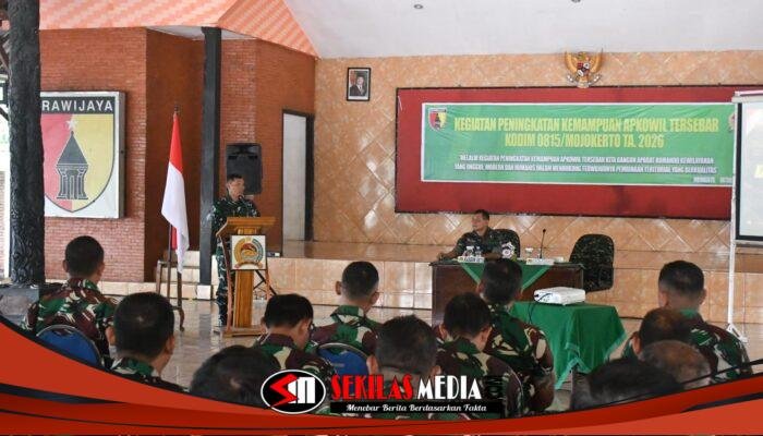 Tingkatkan Kemampuan Apkowil, Kodim 0815/Mojokerto Perkuat Binter yang Unggul dan Humanis