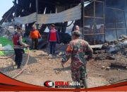 Gudang Rongsokan di Krian Terbakar, Api Diduga Berawal dari Pembakaran Sampah