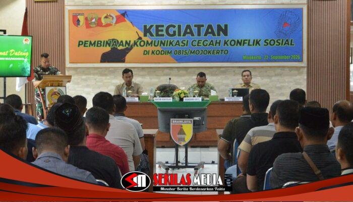 Binkom Sintelad di Mojokerto, TNI-Polri dan Tokoh Masyarakat Perkuat Langkah Cegah Konflik Sosial