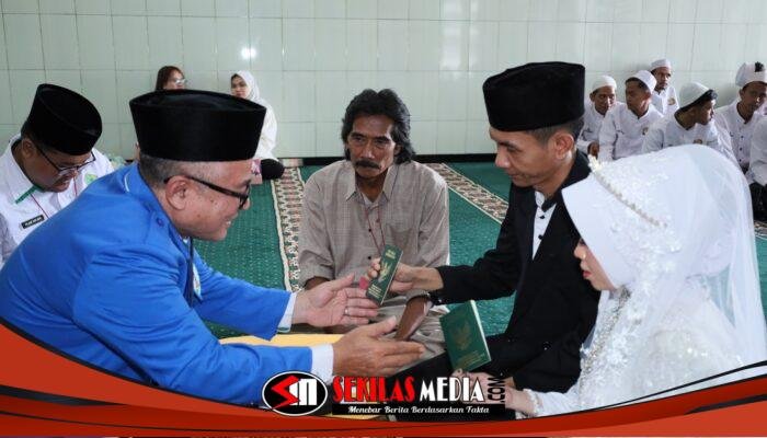 Lapas Mojokerto Fasilitasi Akad Nikah Dua Warga Binaan, Prosesi Berlangsung Khidmat