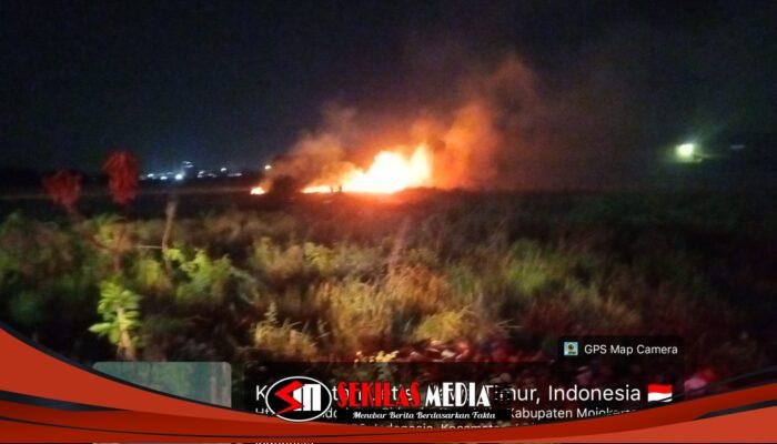Bakar Sisa Tebu, Api Meluas hingga Hanguskan 2 Hektare Lahan di Sidorejo Jetis