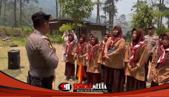 Cegah Karhutla di Pacet Mojokerto, Polisi Sisir Wilayah Rawan dan Ingatkan Warga