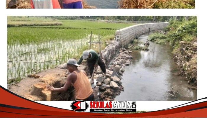 Tangani Luapan dan Memperlancar Saluran Irigasi, DPUPR Kota Kediri Rehabilitasi Saluran dan Pasang Pintu Irigasi