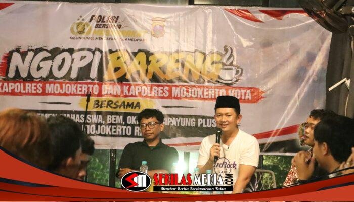 Jalin Kedekatan dengan Mahasiswa, Dua Kapolres Siap Bersinergi Jaga Mojokerto