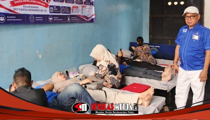 Setetes Darah Sejuta Harapan, Demokrat Purwakarta Gelar Aksi Donor Darah