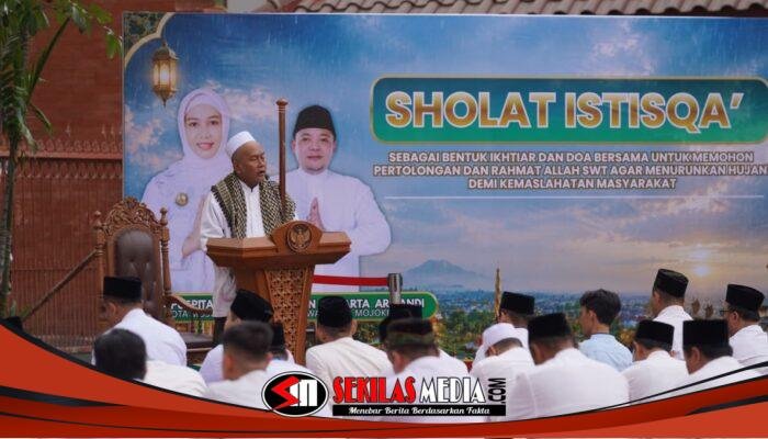 Kemarau Panjang, Pemkot Mojokerto Gelar Salat Istisqa untuk Memohon Turunnya Hujan