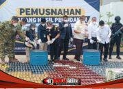 Musnahkan Puluhan Juta Rokok Ilegal, Bea Cukai Sumbagtim Selamatkan Potensi Negara Rp 20,5 Miliar