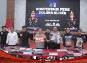 Polres Blitar Ungkap 5 Kasus Narkotika dan Okerbaya, 8 Tersangka Diamankan